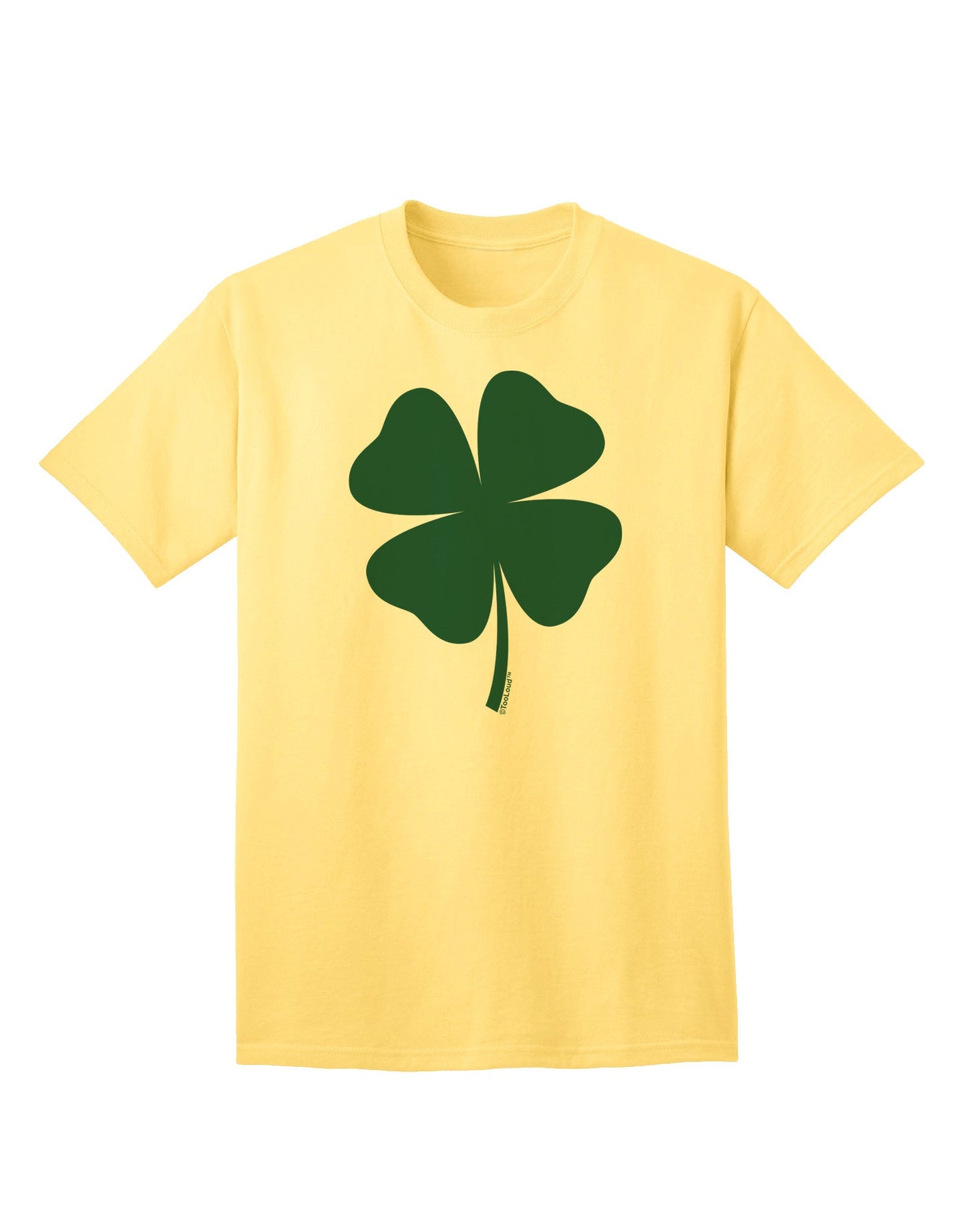 Fortuitous Four Leaf Clover: Adult T-Shirt for St. Patrick's Day Celebrations-Mens T-shirts-TooLoud-Yellow-Small-Davson Sales