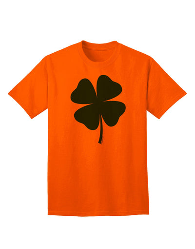 Fortuitous Four Leaf Clover: Adult T-Shirt for St. Patrick's Day Celebrations-Mens T-shirts-TooLoud-Orange-Small-Davson Sales
