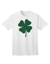 Fortuitous Four Leaf Clover: Adult T-Shirt for St. Patrick's Day Celebrations-Mens T-shirts-TooLoud-White-Small-Davson Sales