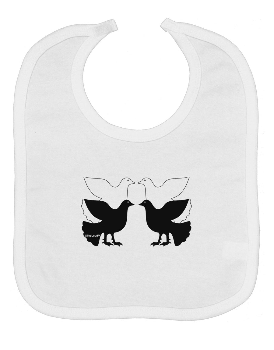 Four Calling Birds Baby Bib