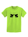 Four Calling Birds Childrens T-Shirt-Childrens T-Shirt-TooLoud-Lime-Green-X-Small-Davson Sales