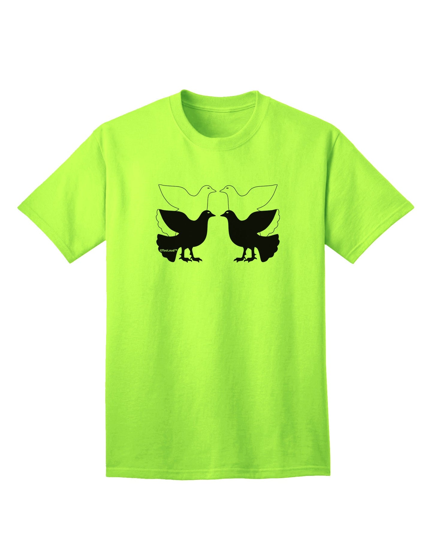 Four Calling Birds - Premium Adult T-Shirt Collection-Mens T-shirts-TooLoud-Neon-Green-Small-Davson Sales