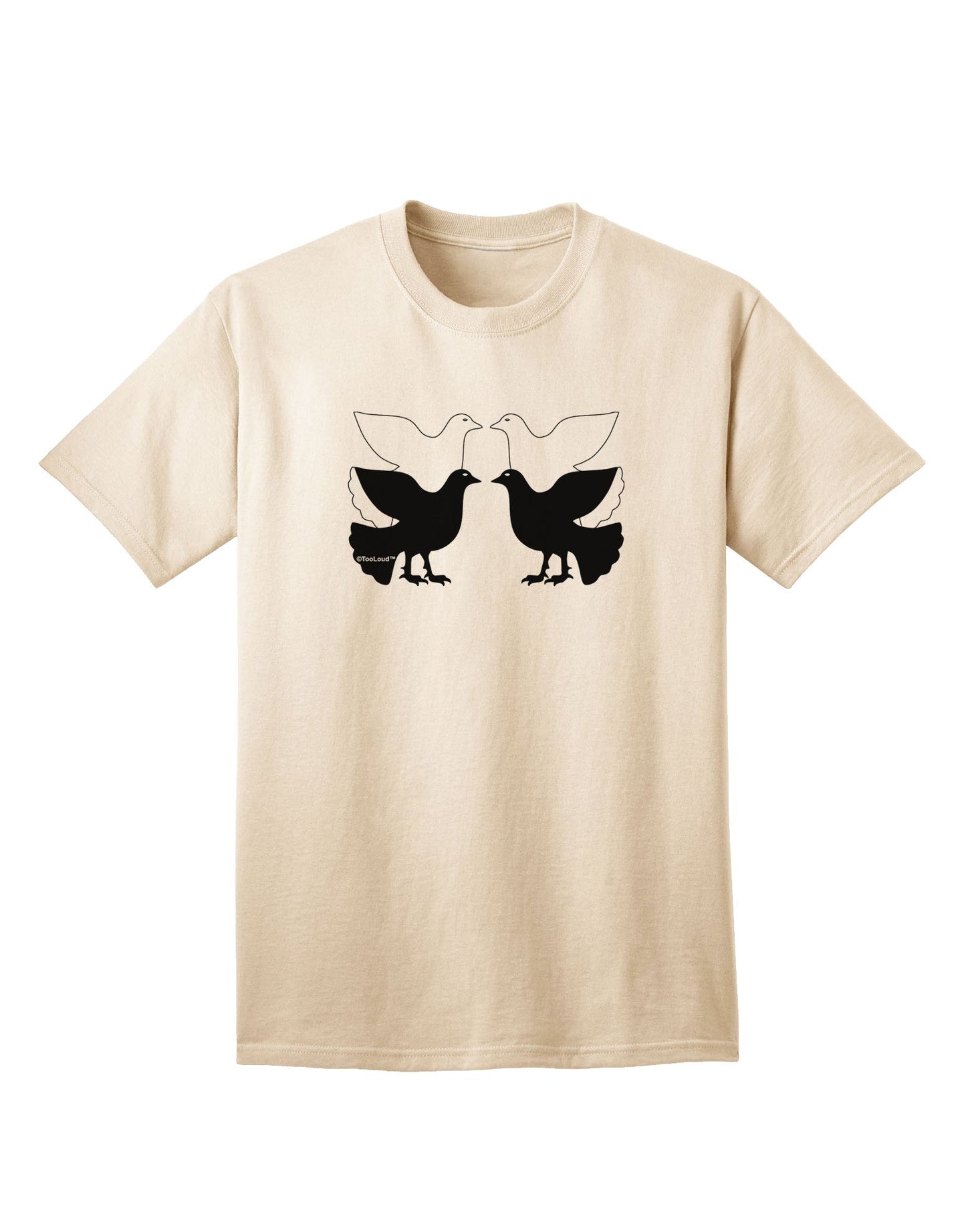 Four Calling Birds - Premium Adult T-Shirt Collection-Mens T-shirts-TooLoud-Natural-Small-Davson Sales