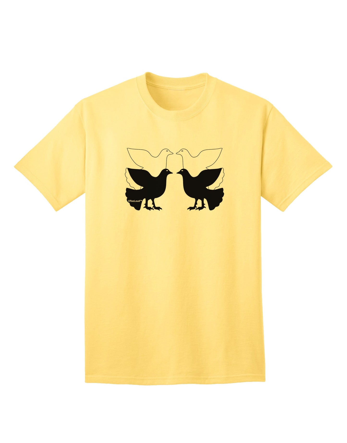 Four Calling Birds - Premium Adult T-Shirt Collection-Mens T-shirts-TooLoud-Yellow-Small-Davson Sales