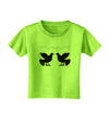 Four Calling Birds Toddler T-Shirt-Toddler T-Shirt-TooLoud-Lime-Green-2T-Davson Sales