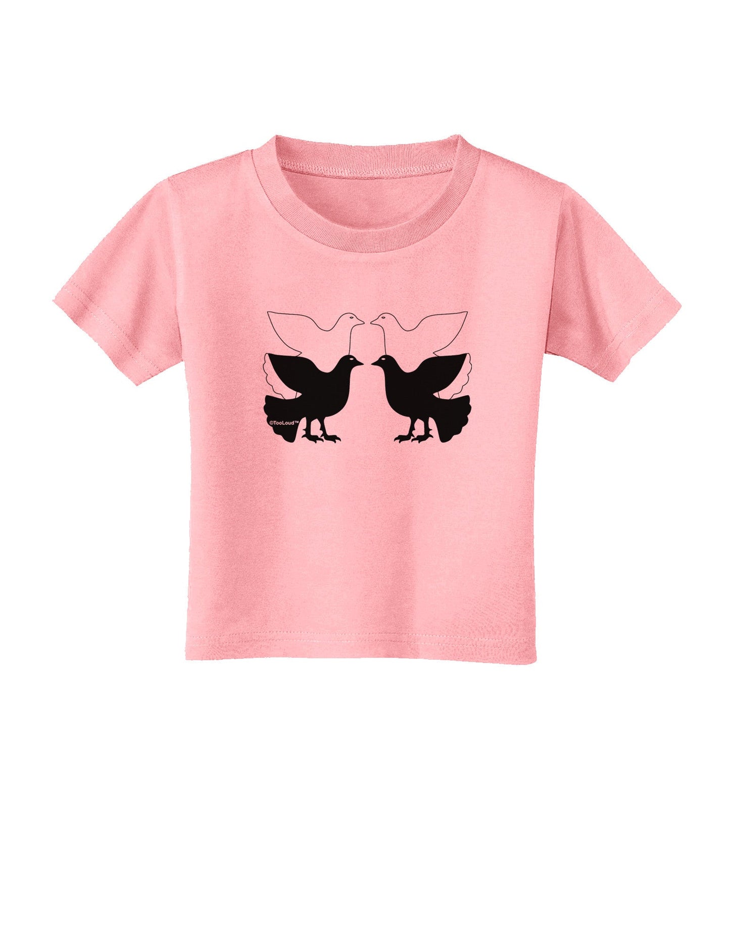 Four Calling Birds Toddler T-Shirt-Toddler T-Shirt-TooLoud-Candy-Pink-2T-Davson Sales