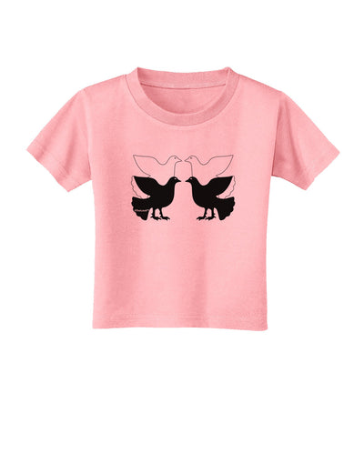 Four Calling Birds Toddler T-Shirt-Toddler T-Shirt-TooLoud-Candy-Pink-2T-Davson Sales