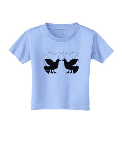 Four Calling Birds Toddler T-Shirt-Toddler T-Shirt-TooLoud-Aquatic-Blue-2T-Davson Sales