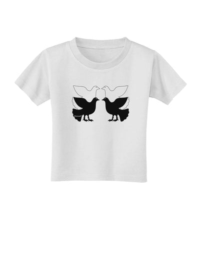 Four Calling Birds Toddler T-Shirt-Toddler T-Shirt-TooLoud-White-2T-Davson Sales