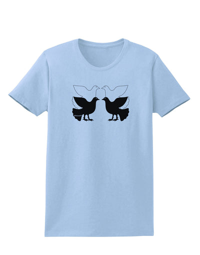 Four Calling Birds Womens T-Shirt-Womens T-Shirt-TooLoud-Light-Blue-X-Small-Davson Sales