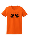 Four Calling Birds Womens T-Shirt-Womens T-Shirt-TooLoud-Orange-X-Small-Davson Sales