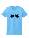 Four Calling Birds Womens T-Shirt-Womens T-Shirt-TooLoud-Aquatic-Blue-X-Small-Davson Sales