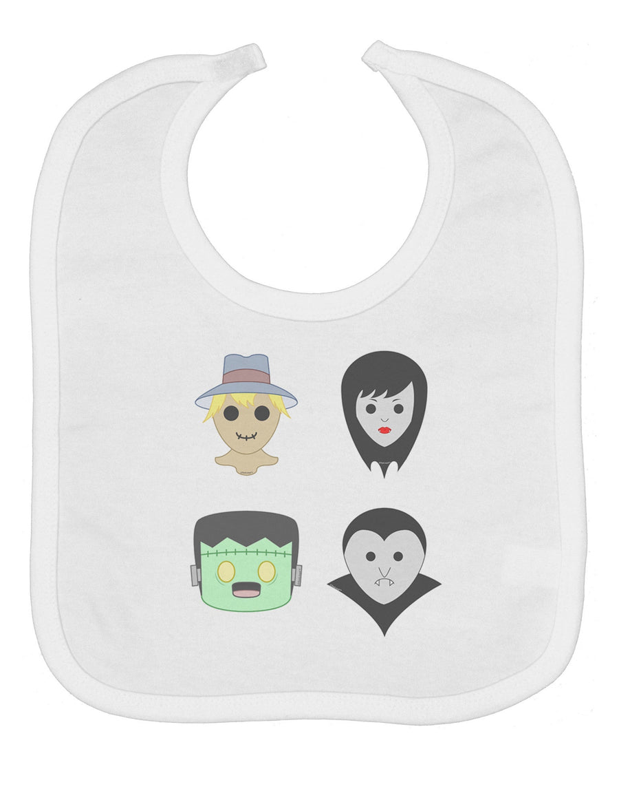 Four Lil Monsters - Halloween Design Baby Bib