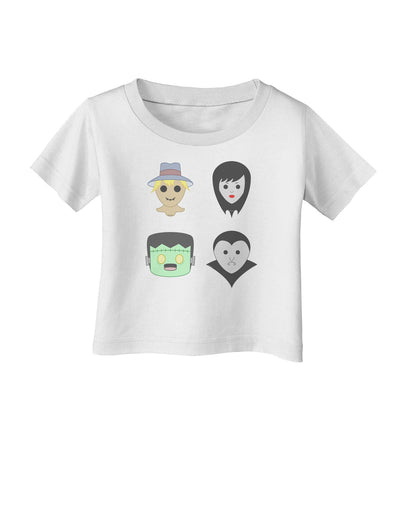 Four Lil Monsters - Halloween Design Infant T-Shirt-Infant T-Shirt-TooLoud-White-06-Months-Davson Sales