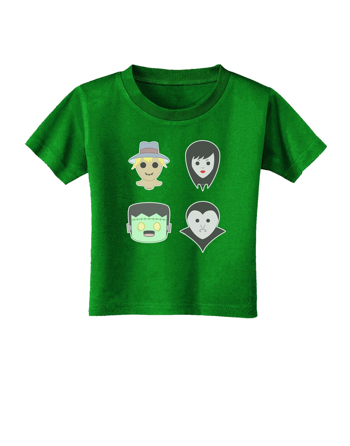 Four Lil Monsters - Halloween Design Toddler T-Shirt Dark-Toddler T-Shirt-TooLoud-Royal-Blue-06-Months-Davson Sales