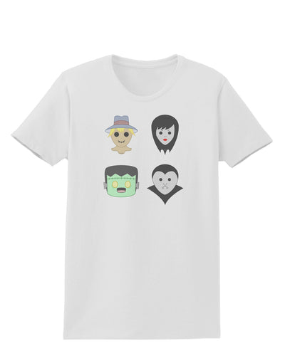 Four Lil Monsters - Halloween Design Womens T-Shirt-Womens T-Shirt-TooLoud-White-X-Small-Davson Sales