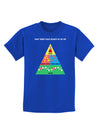 Four Main Food Groups of an Elf - Christmas Childrens Dark T-Shirt-Childrens T-Shirt-TooLoud-Royal-Blue-X-Small-Davson Sales