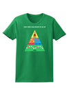 Four Main Food Groups of an Elf - Christmas Womens Dark T-Shirt-TooLoud-Kelly-Green-X-Small-Davson Sales