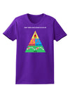 Four Main Food Groups of an Elf - Christmas Womens Dark T-Shirt-TooLoud-Purple-X-Small-Davson Sales