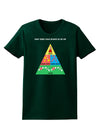 Four Main Food Groups of an Elf - Christmas Womens Dark T-Shirt-TooLoud-Forest-Green-Small-Davson Sales