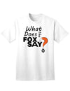 Fox Tail What Does The Fox Say Unisex Mens and Womens T-Shirt-Womens T-Shirt-TooLoud-White-Small-Davson Sales