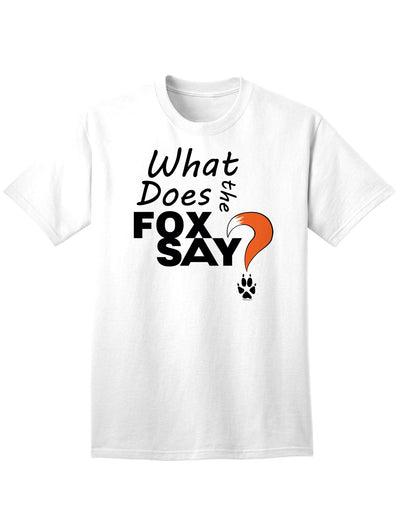 Fox Tail What Does The Fox Say Unisex Mens and Womens T-Shirt-Womens T-Shirt-TooLoud-White-Small-Davson Sales