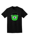 Frankenstein Face Halloween Adult Dark T-Shirt-Mens T-Shirt-TooLoud-Black-Small-Davson Sales