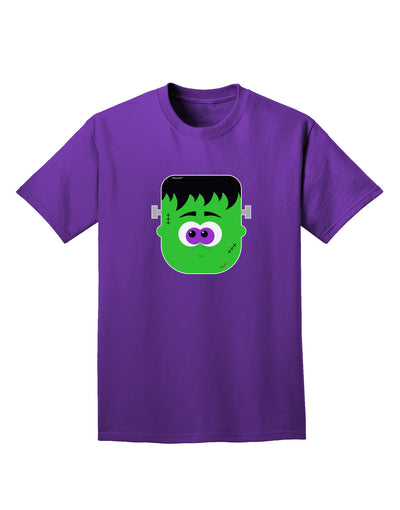 Frankenstein Face Halloween Adult Dark T-Shirt-Mens T-Shirt-TooLoud-Purple-Small-Davson Sales