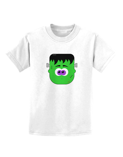 Frankenstein Face Halloween Childrens T-Shirt-Childrens T-Shirt-TooLoud-White-X-Small-Davson Sales