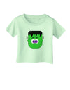 Frankenstein Face Halloween Infant T-Shirt-Infant T-Shirt-TooLoud-Light-Green-06-Months-Davson Sales