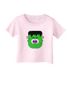 Frankenstein Face Halloween Infant T-Shirt-Infant T-Shirt-TooLoud-Light-Pink-06-Months-Davson Sales