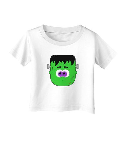 Frankenstein Face Halloween Infant T-Shirt-Infant T-Shirt-TooLoud-White-06-Months-Davson Sales