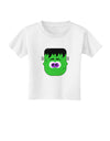 Frankenstein Face Halloween Toddler T-Shirt-Toddler T-Shirt-TooLoud-White-2T-Davson Sales