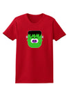 Frankenstein Face Halloween Womens Dark T-Shirt-TooLoud-Red-X-Small-Davson Sales