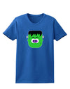 Frankenstein Face Halloween Womens Dark T-Shirt-TooLoud-Royal-Blue-X-Small-Davson Sales