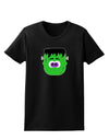 Frankenstein Face Halloween Womens Dark T-Shirt-TooLoud-Black-X-Small-Davson Sales