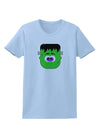 Frankenstein Face Halloween Womens T-Shirt-Womens T-Shirt-TooLoud-Light-Blue-X-Small-Davson Sales