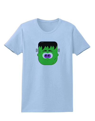 Frankenstein Face Halloween Womens T-Shirt-Womens T-Shirt-TooLoud-Light-Blue-X-Small-Davson Sales