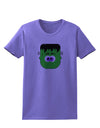 Frankenstein Face Halloween Womens T-Shirt-Womens T-Shirt-TooLoud-Violet-X-Small-Davson Sales