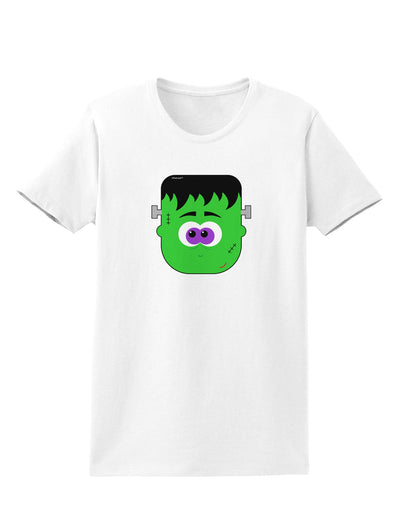 Frankenstein Face Halloween Womens T-Shirt-Womens T-Shirt-TooLoud-White-X-Small-Davson Sales