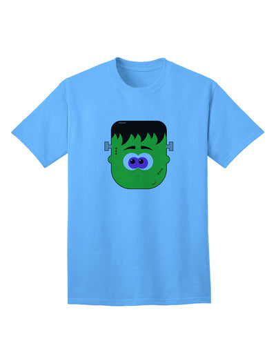 Frankenstein Face - Premium Halloween Adult T-Shirt Collection-Mens T-shirts-TooLoud-Aquatic-Blue-Small-Davson Sales