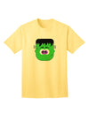 Frankenstein Face - Premium Halloween Adult T-Shirt Collection-Mens T-shirts-TooLoud-Yellow-Small-Davson Sales