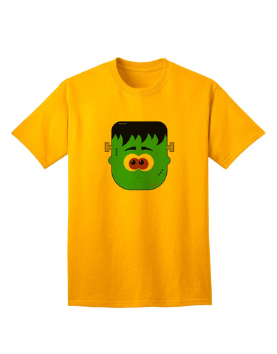 Frankenstein Face - Premium Halloween Adult T-Shirt Collection-Mens T-shirts-TooLoud-Gold-Small-Davson Sales