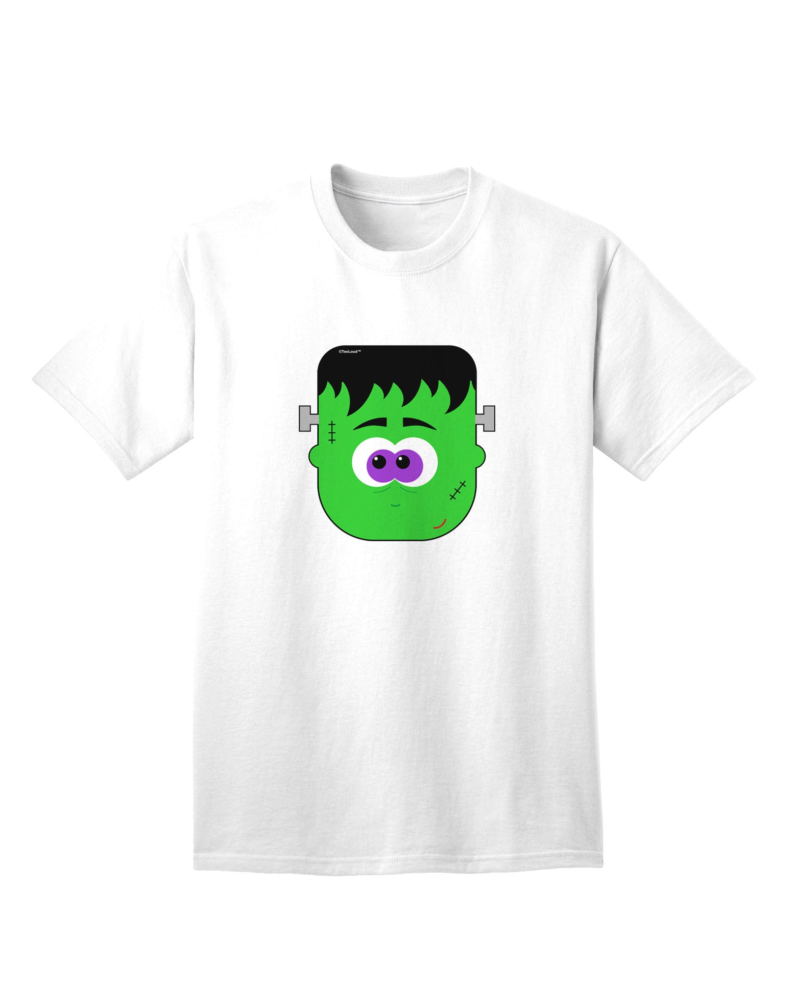 Frankenstein Face - Premium Halloween Adult T-Shirt Collection-Mens T-shirts-TooLoud-White-Small-Davson Sales