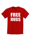 Free Hugs Childrens Dark T-Shirt-Childrens T-Shirt-TooLoud-Red-X-Small-Davson Sales