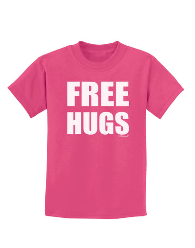 Free Hugs Childrens Dark T-Shirt-Childrens T-Shirt-TooLoud-Sangria-X-Small-Davson Sales