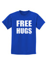 Free Hugs Childrens Dark T-Shirt-Childrens T-Shirt-TooLoud-Royal-Blue-X-Small-Davson Sales