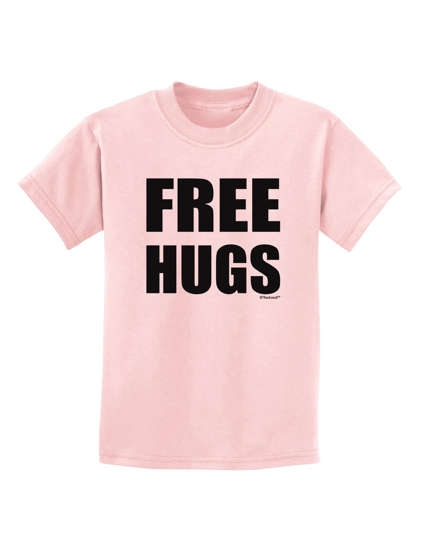 Free Hugs Childrens T-Shirt-Childrens T-Shirt-TooLoud-PalePink-X-Small-Davson Sales