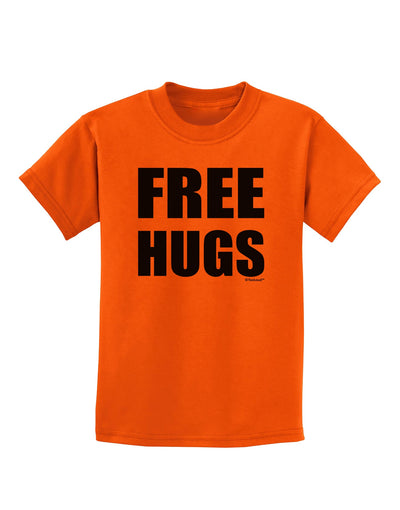 Free Hugs Childrens T-Shirt-Childrens T-Shirt-TooLoud-Orange-X-Small-Davson Sales