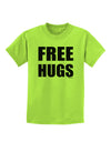 Free Hugs Childrens T-Shirt-Childrens T-Shirt-TooLoud-Lime-Green-X-Small-Davson Sales